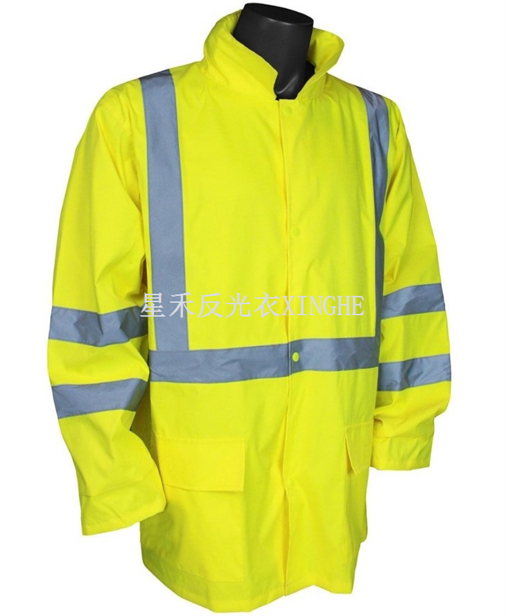 Veste de pluie légère haute visibilité