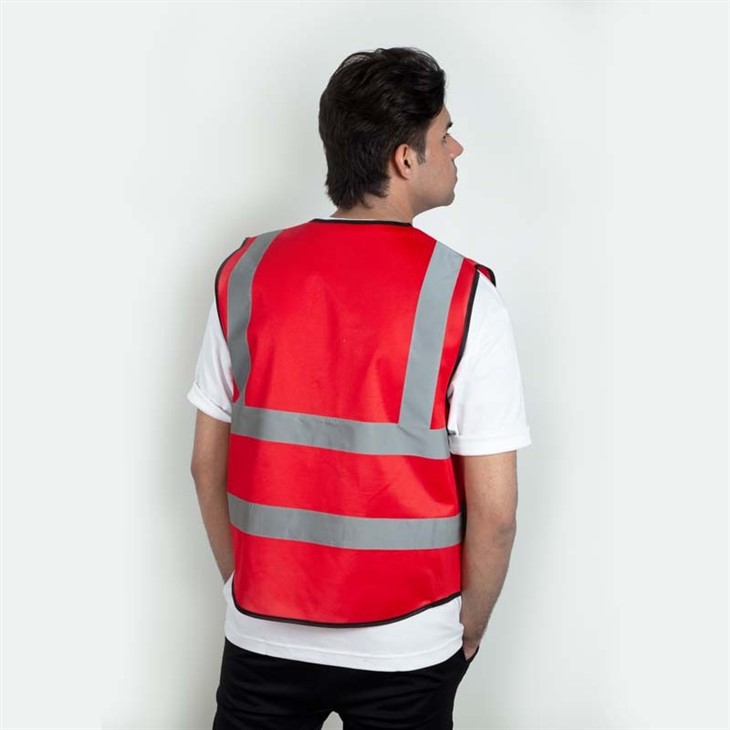 High Visibility Mesh Construction Reflective Vest