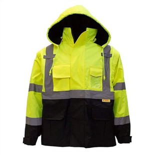 Veste de sécurité à fond noir