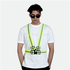 Gilet de sécurité à ceinture réfléchissante fluorescente