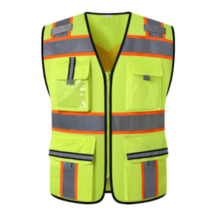 Gilet réfléchissant gilet réfléchissant multi-poches chef de la Construction vêtements réfléchissants