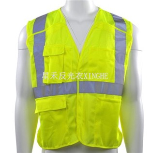 Gilet de sécurité Type R Classe 2 - Crochet et boucle 5-Fermeture à rupture de point