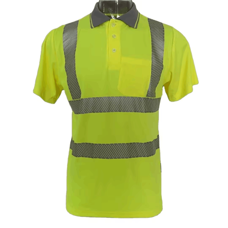 Chemise de travail polo de sécurité réfléchissante