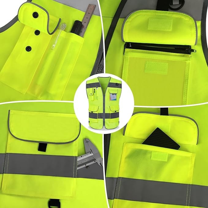 Cheap Fluorescent Green Safety Vest