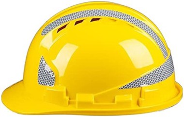 Casque de sécurité de construction jaune ABS