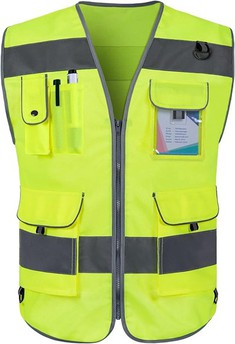 Gilet de sécurité vert fluorescent pas cher